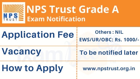 NPS Trust Officer Grade A (Assistant Manager) Notification