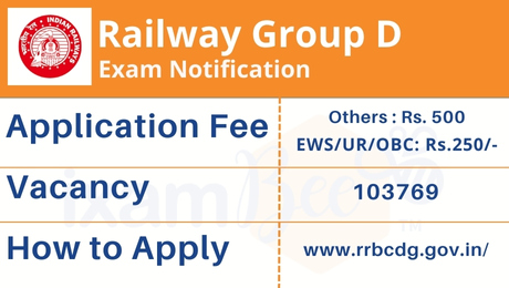 RRB Group D Exam Notification