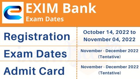 India Exim bank Exam dates
