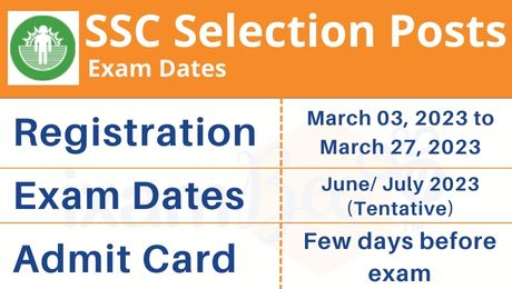  SSC Selection Post Exam Dates