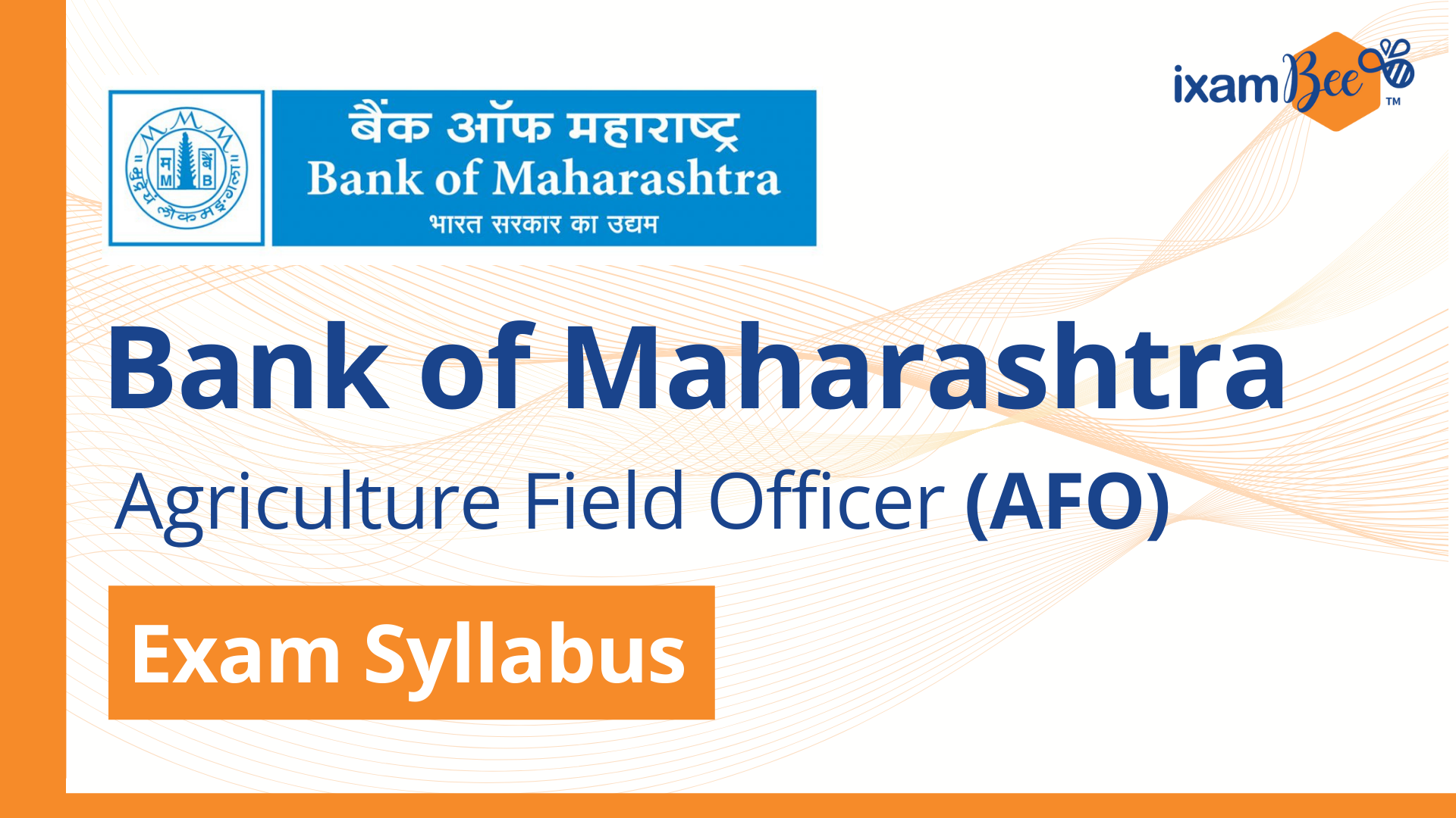 Bank of Maharashtra (AFO) Exam Syllabus