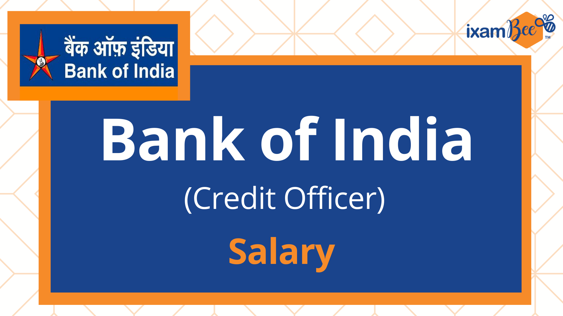 Bank Of India Credit Officer Salary