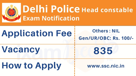 Delhi Police Head Constable Notification