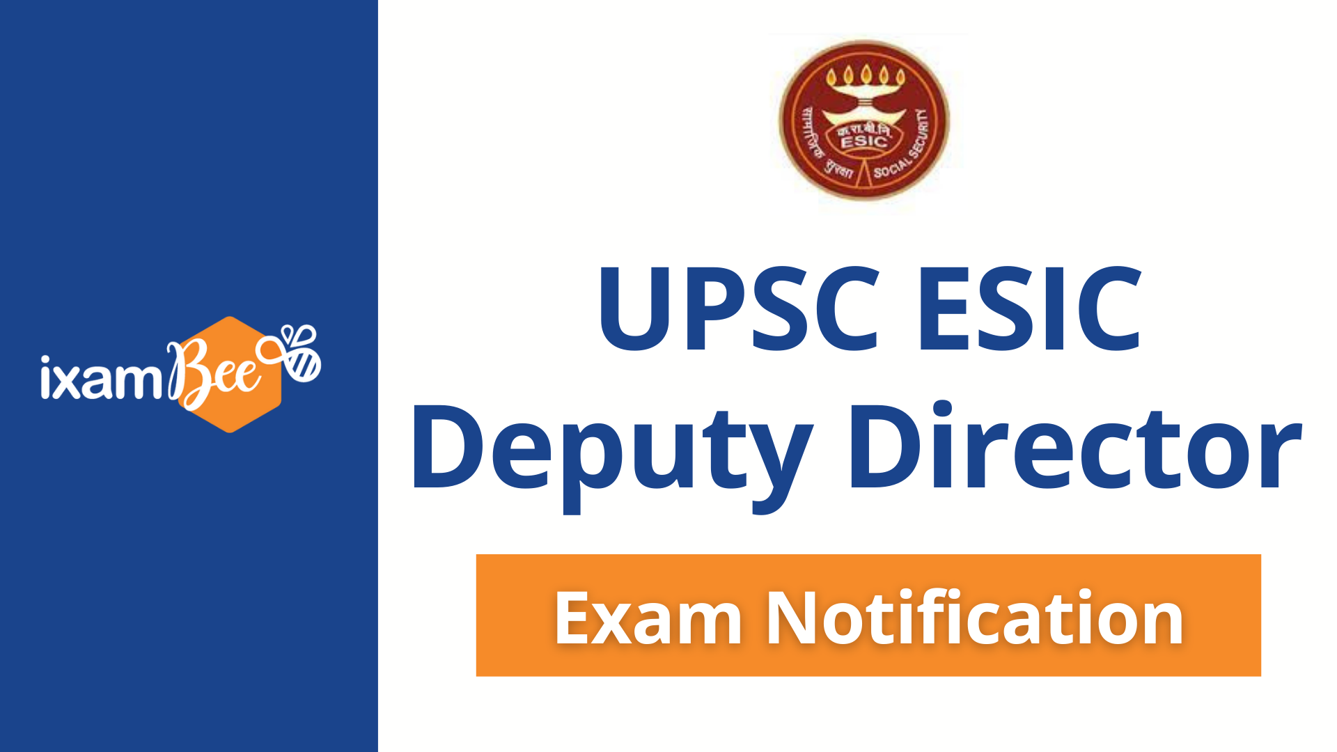 ESIC Deputy Director notification