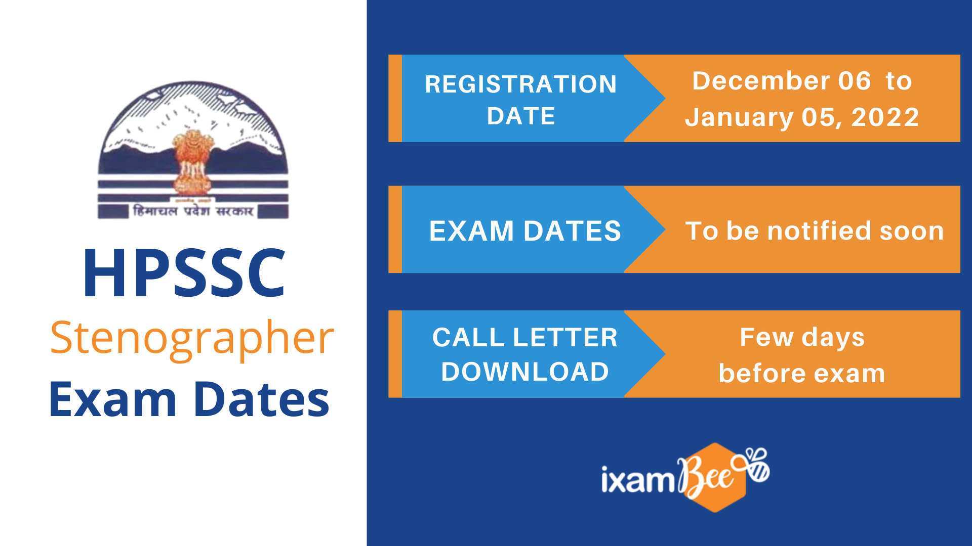 HPSSC Exam Dates