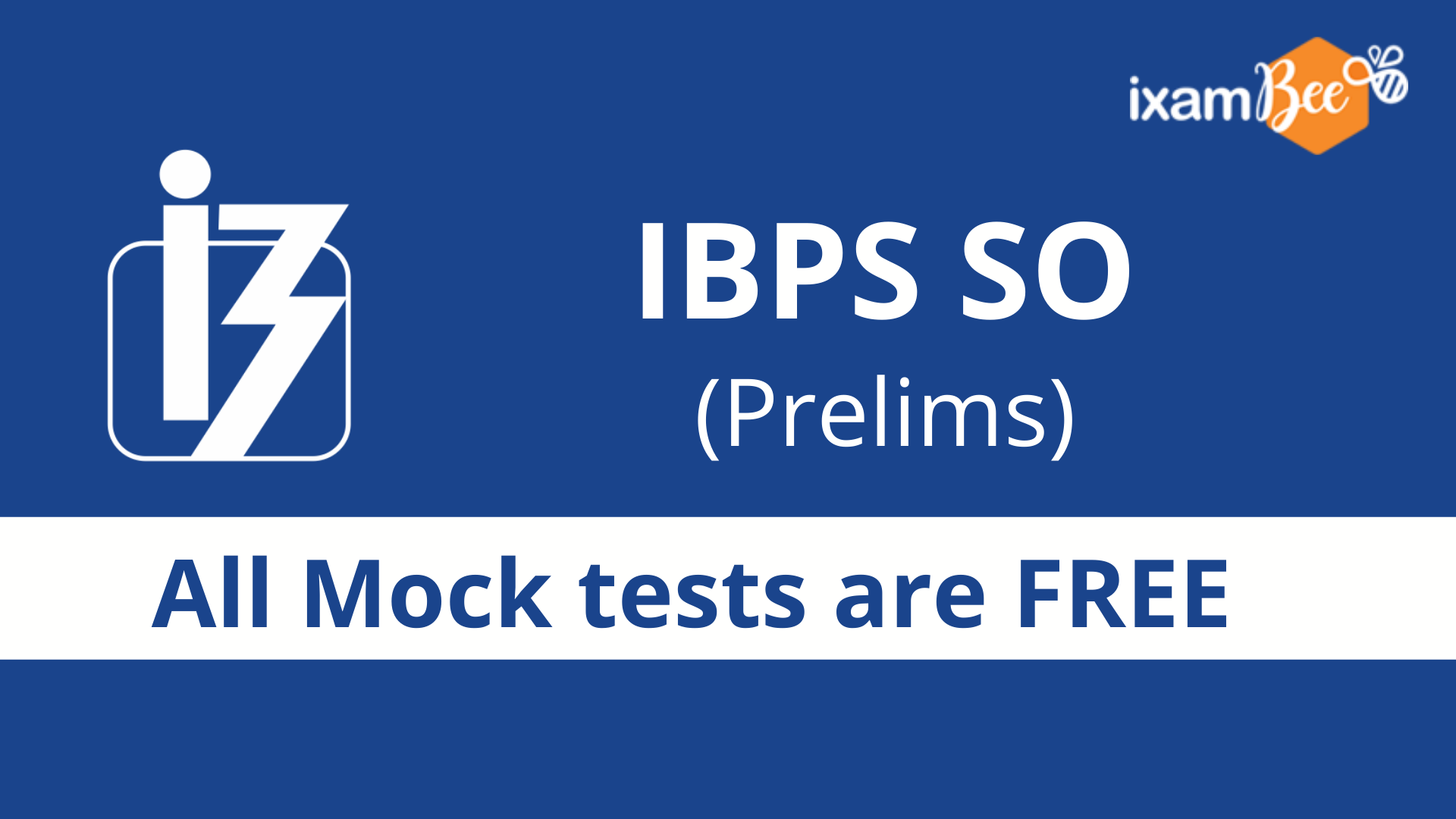 ibps SO Officer Prelims Free Mock test