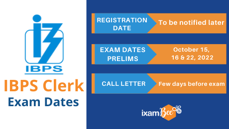 IBPS Clerk Exam Dates