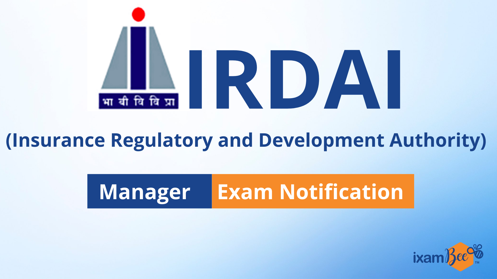 IRDAI Manager Notification