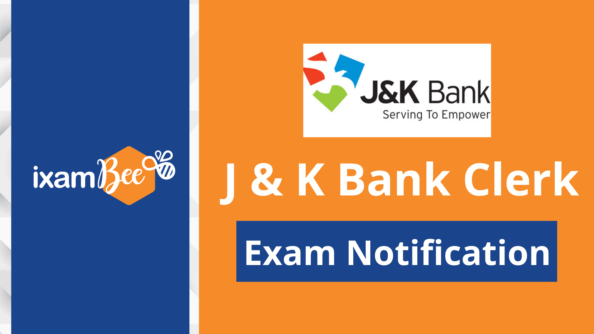 J&K Bank Clerk Exam Notification