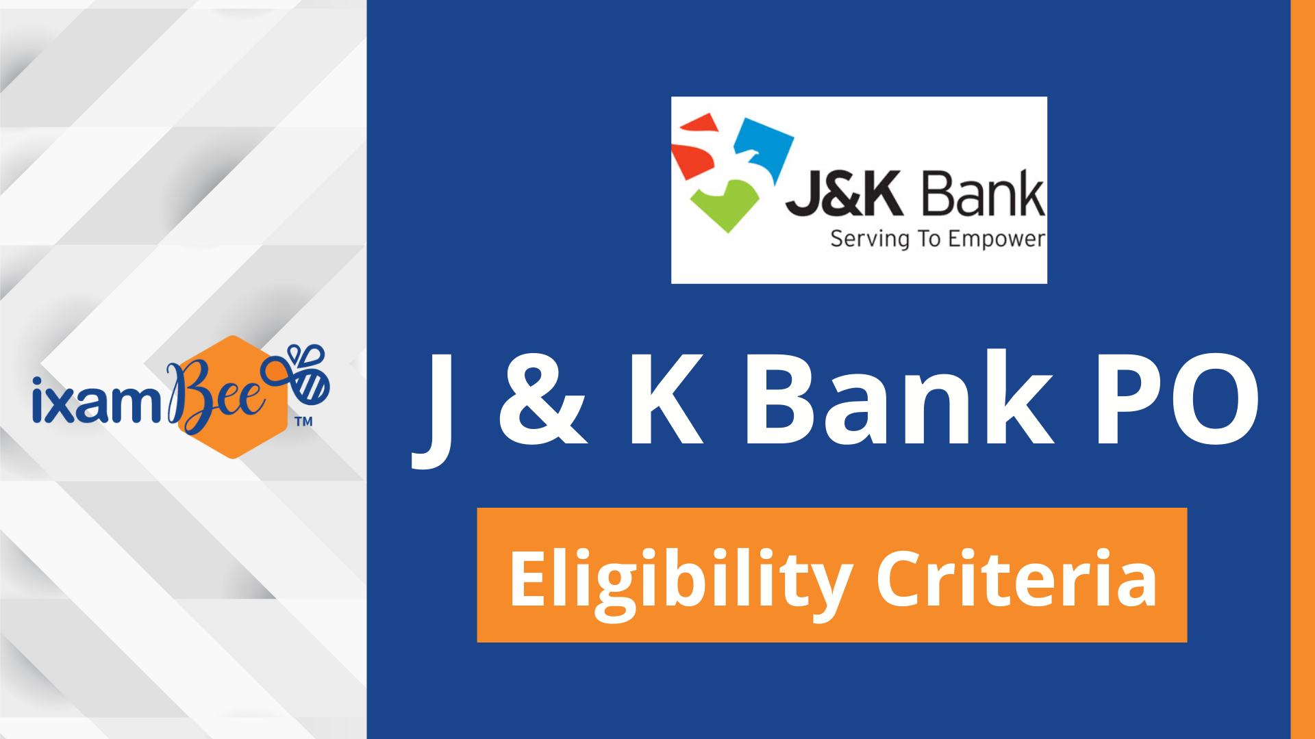 J&K Bank PO Exam Eligibility Criteria