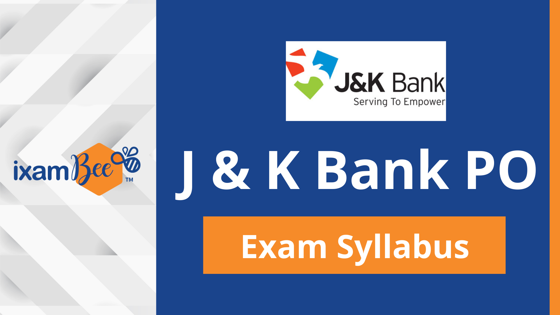 J&K Bank PO Exam Syllabus