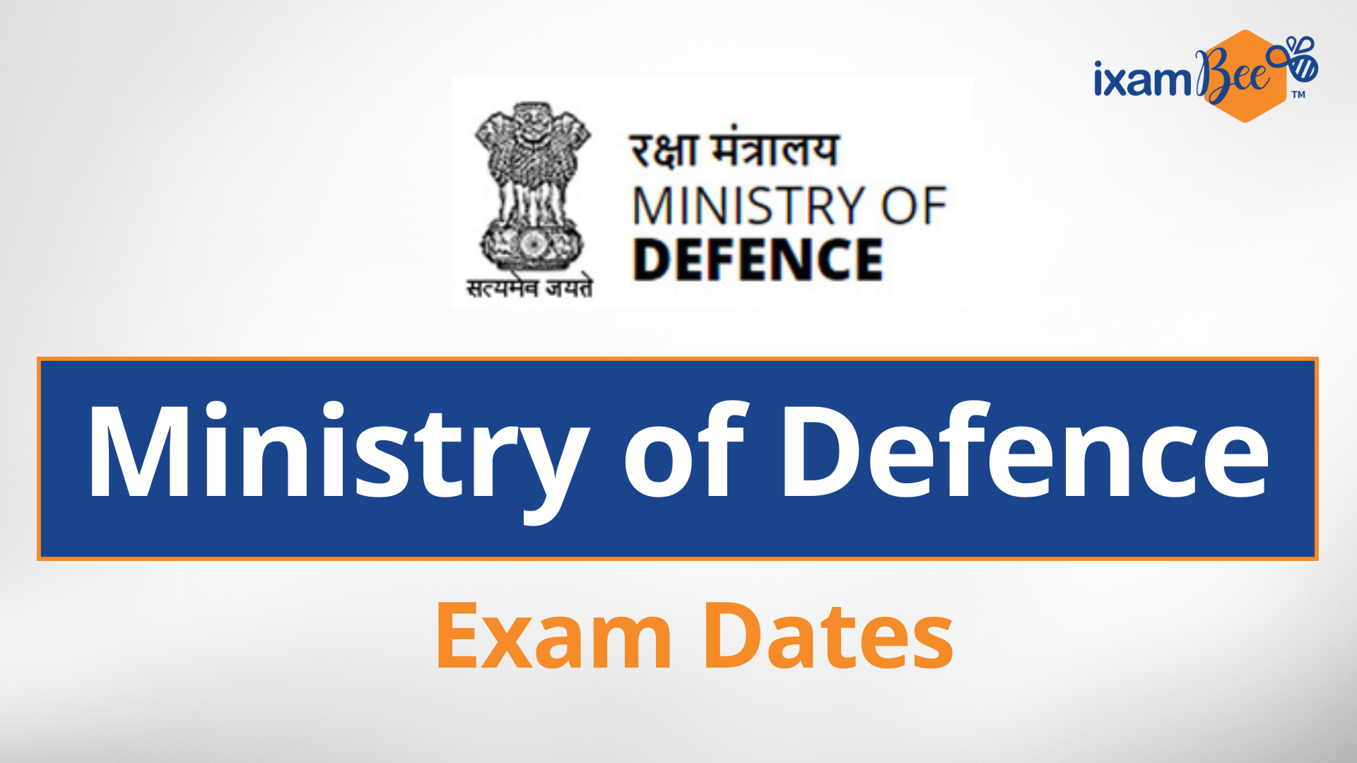 Ministry of Defence Exam Dates 2021