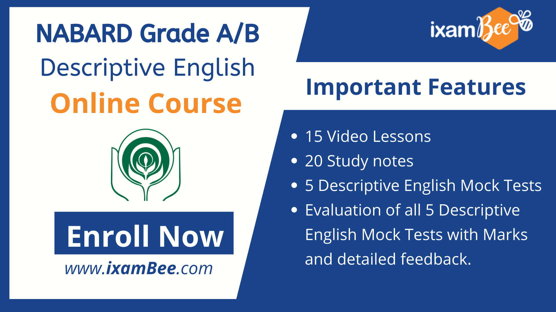NABARD Grade A/B Descriptive English Online Course