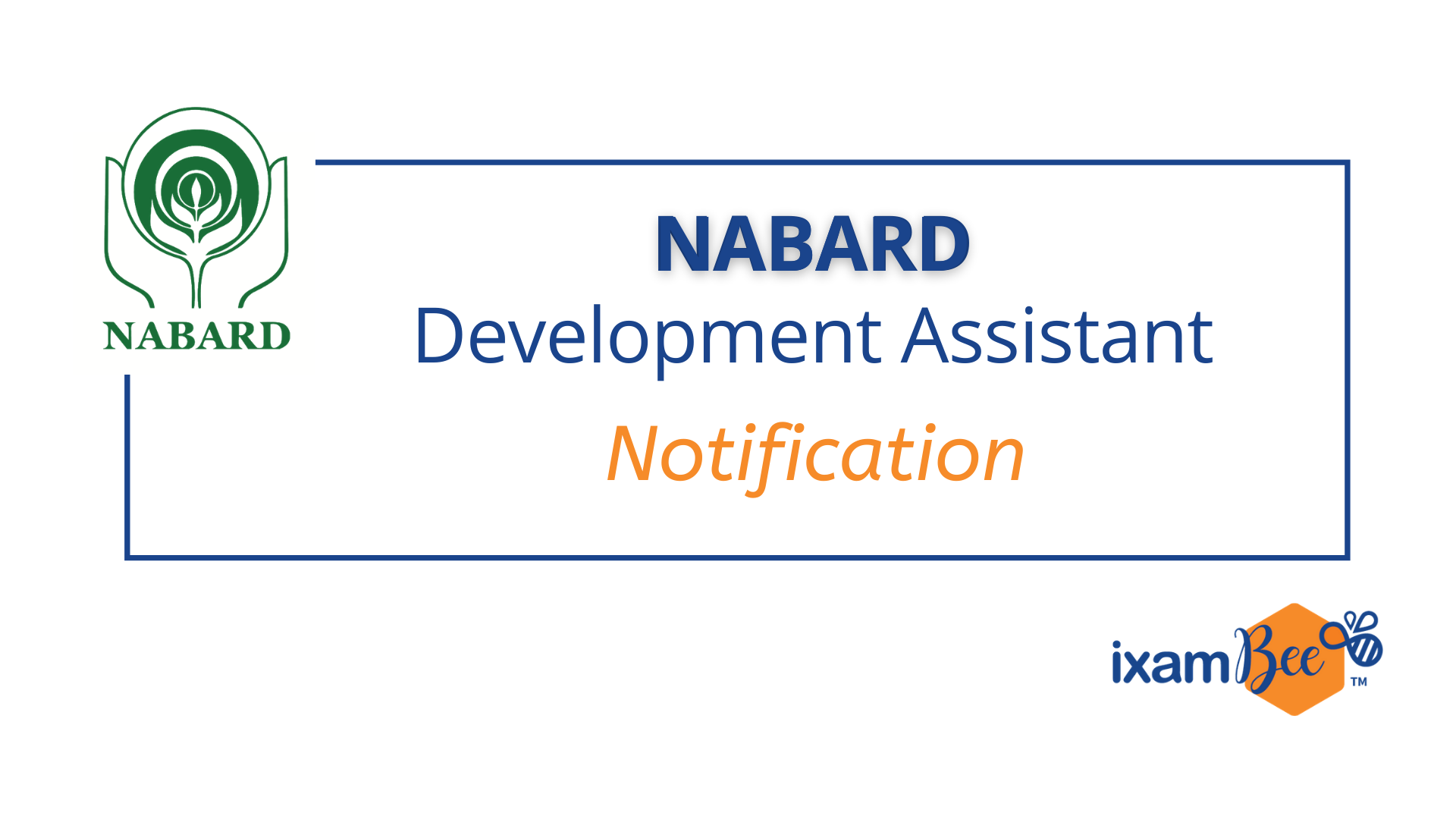 NABARD Development Assistant Notification