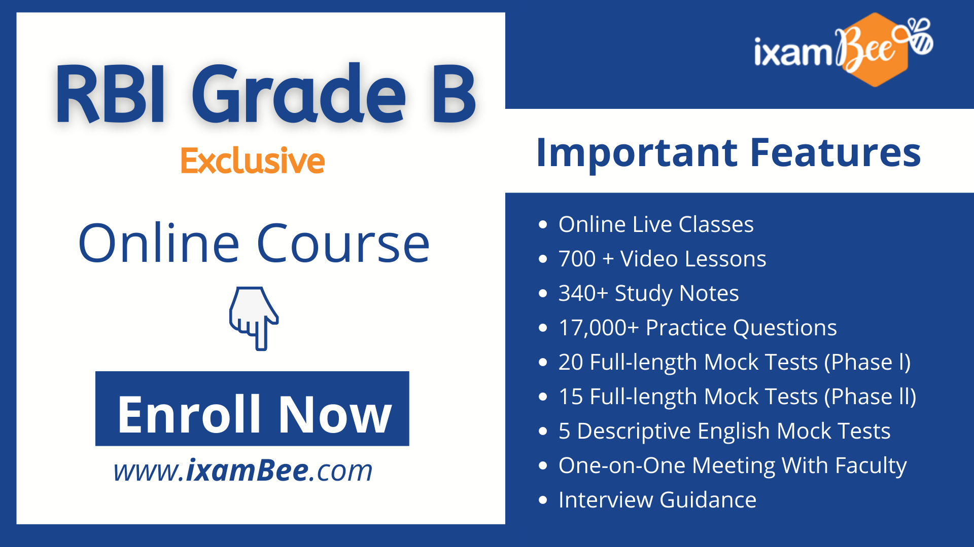 RBI Grade B Exclusive Online Course