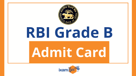 RBI Grade B Admit Card