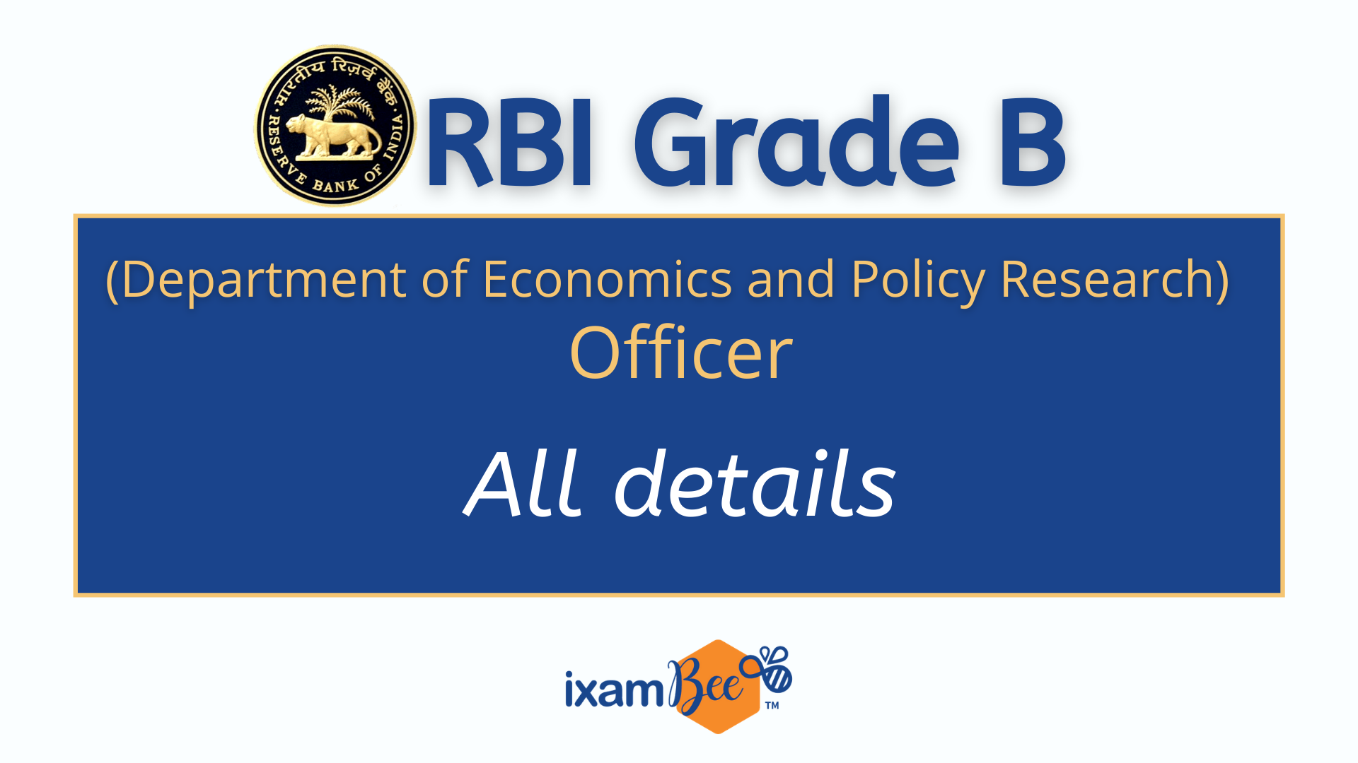 RBI Grade B DEPR 2021