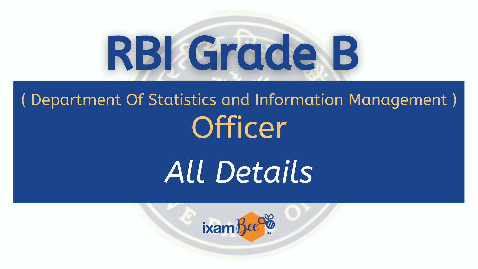 RBI Grade B DSIM 2021