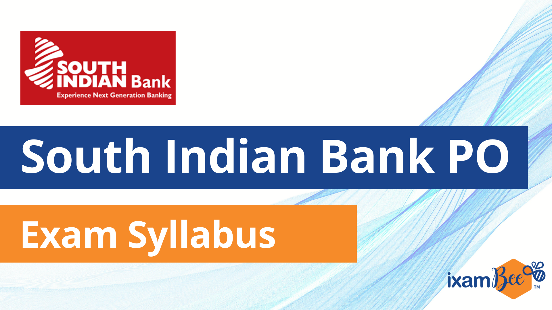 South Indian Bank PO Exam Syllabus