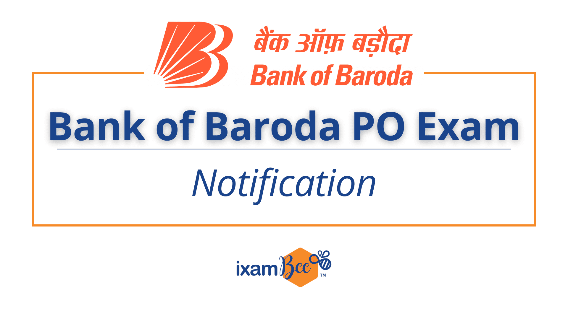 Bank of Baroda PO Exam Notification