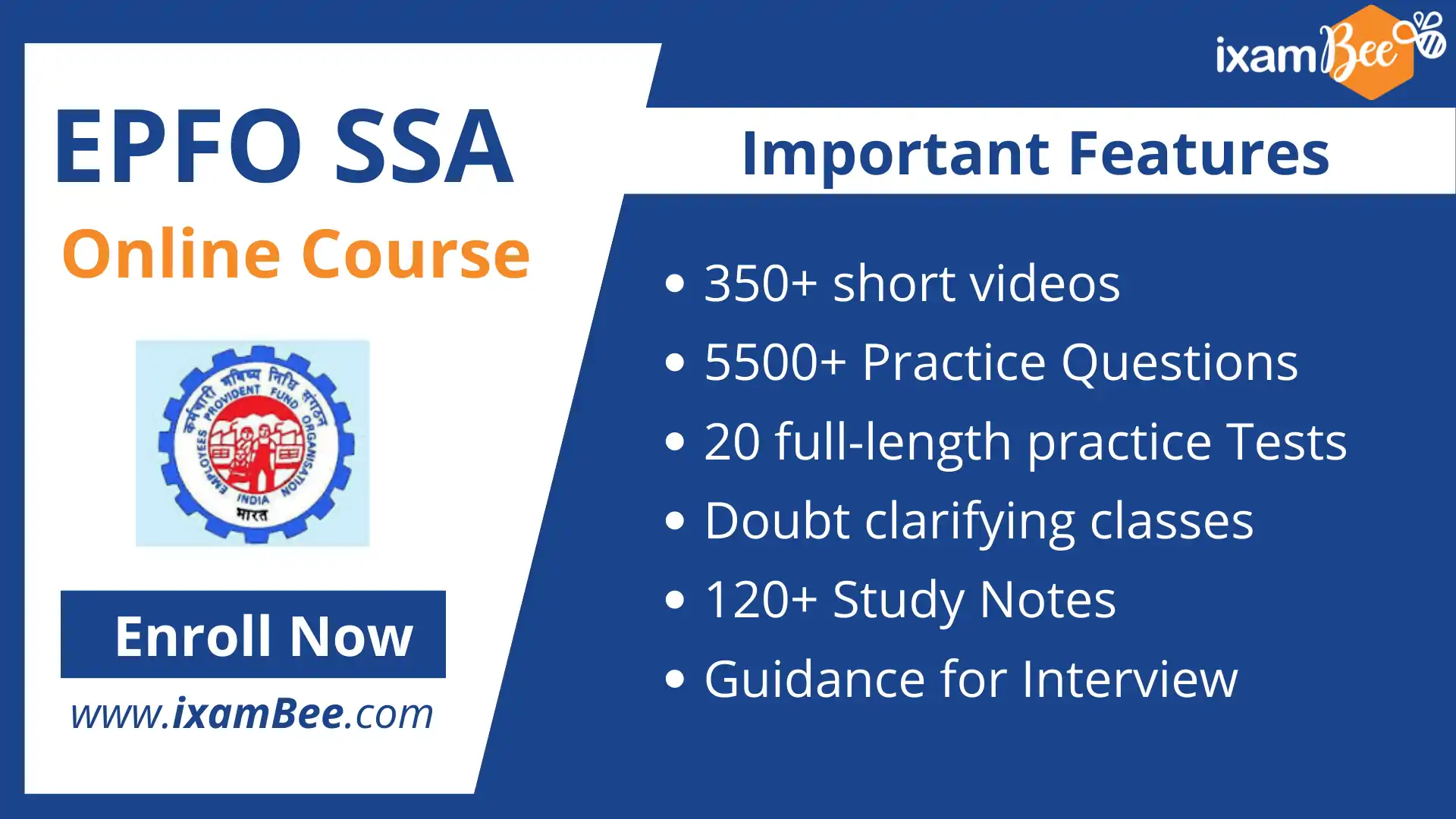 EPFO SSA Mains online course