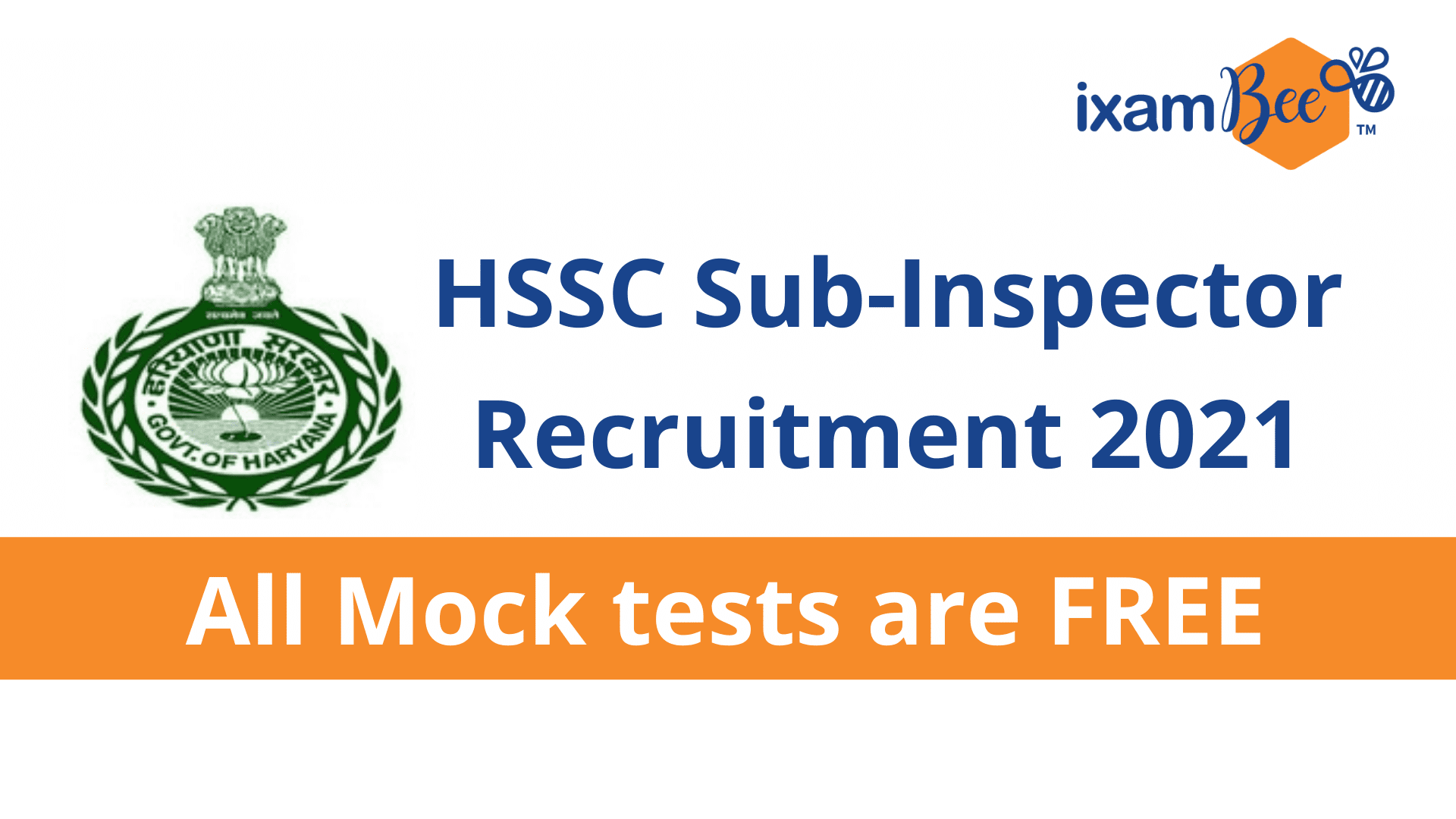 HSSC Sub-Inspector Free Mock Test
