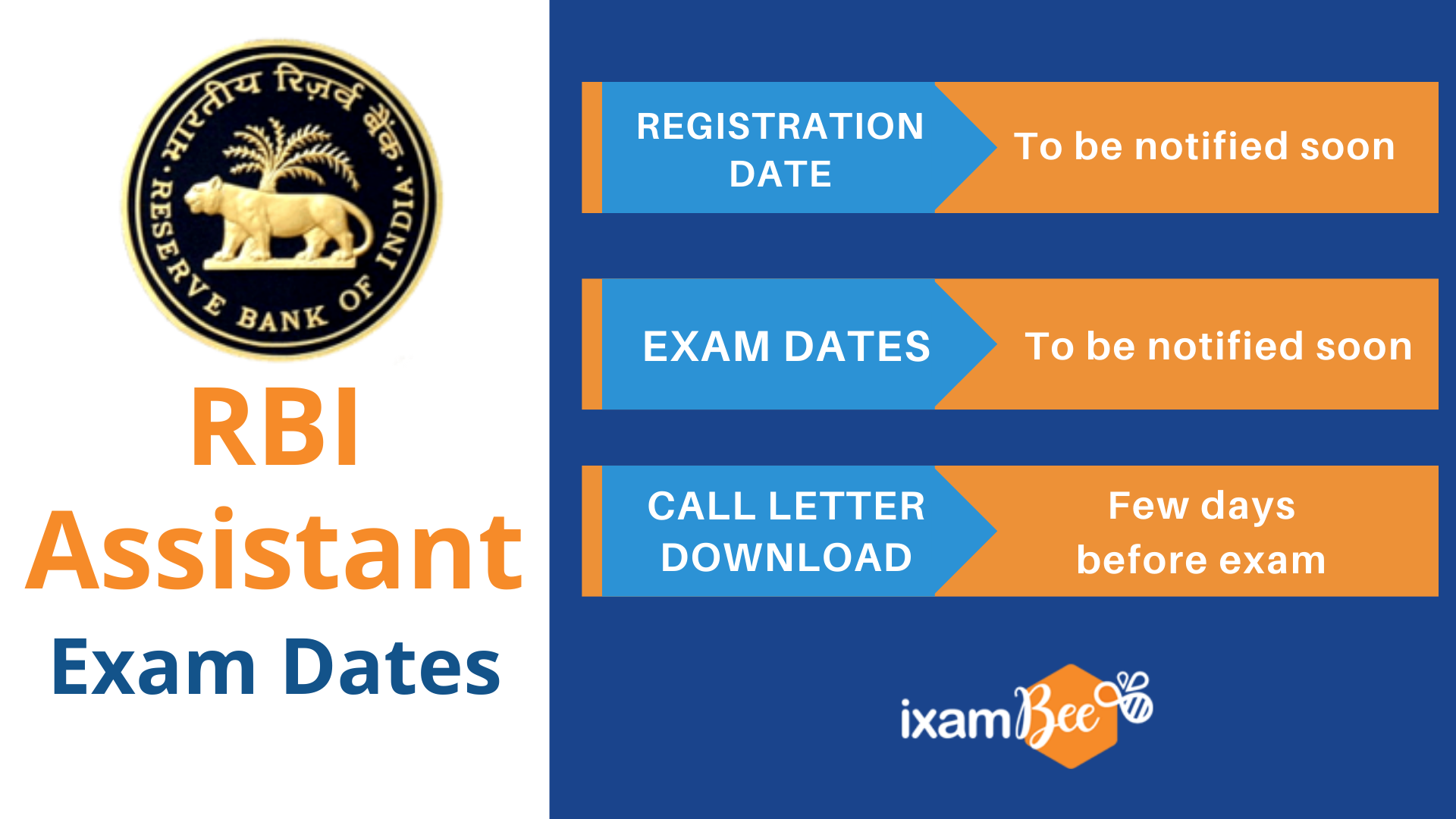 RBI Assistant Exam Dates
