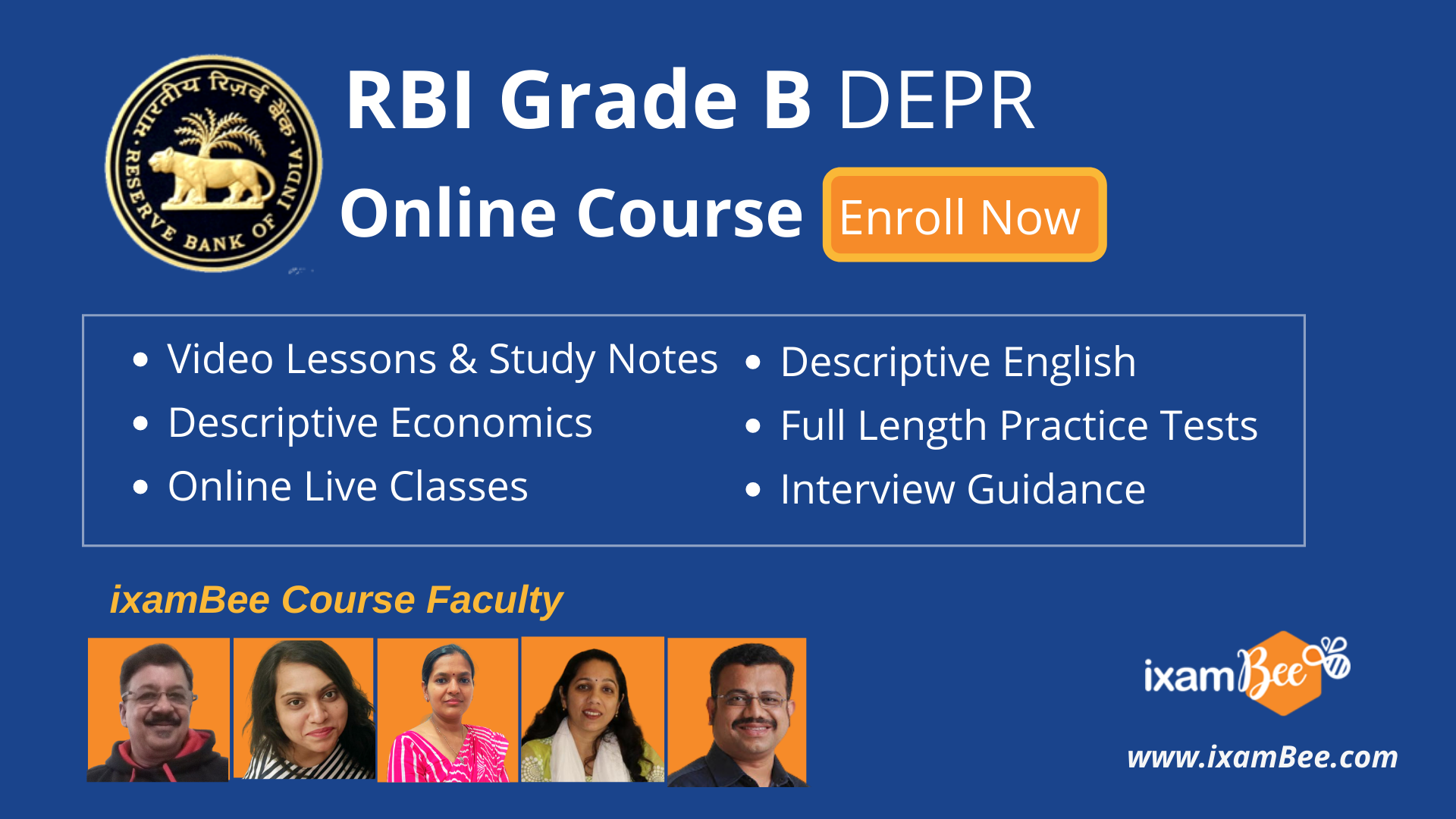 RBI Grade B DEPR online course