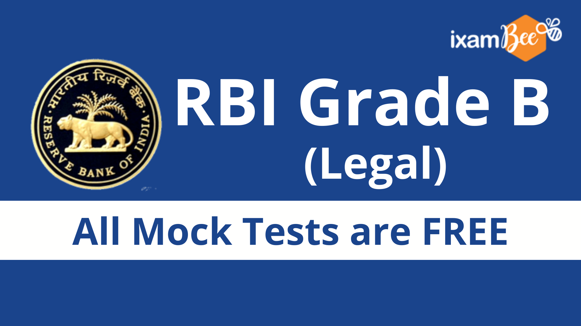 rbi grade b legal