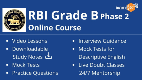 RBI GRADE B Phase 2 Online Course