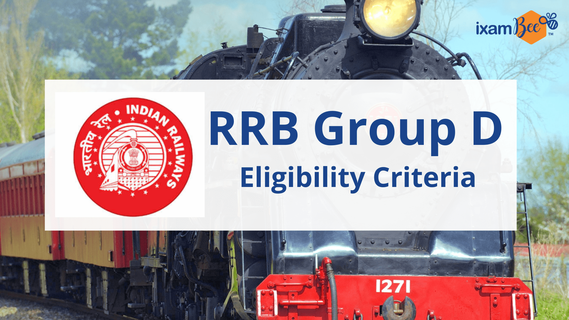 RRB Group D Exam Eligibility Criteria