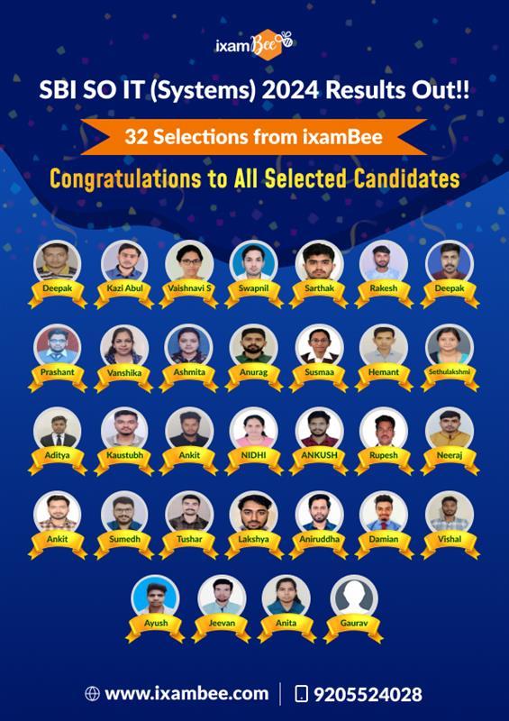 SBI SO IT System Selection 2024