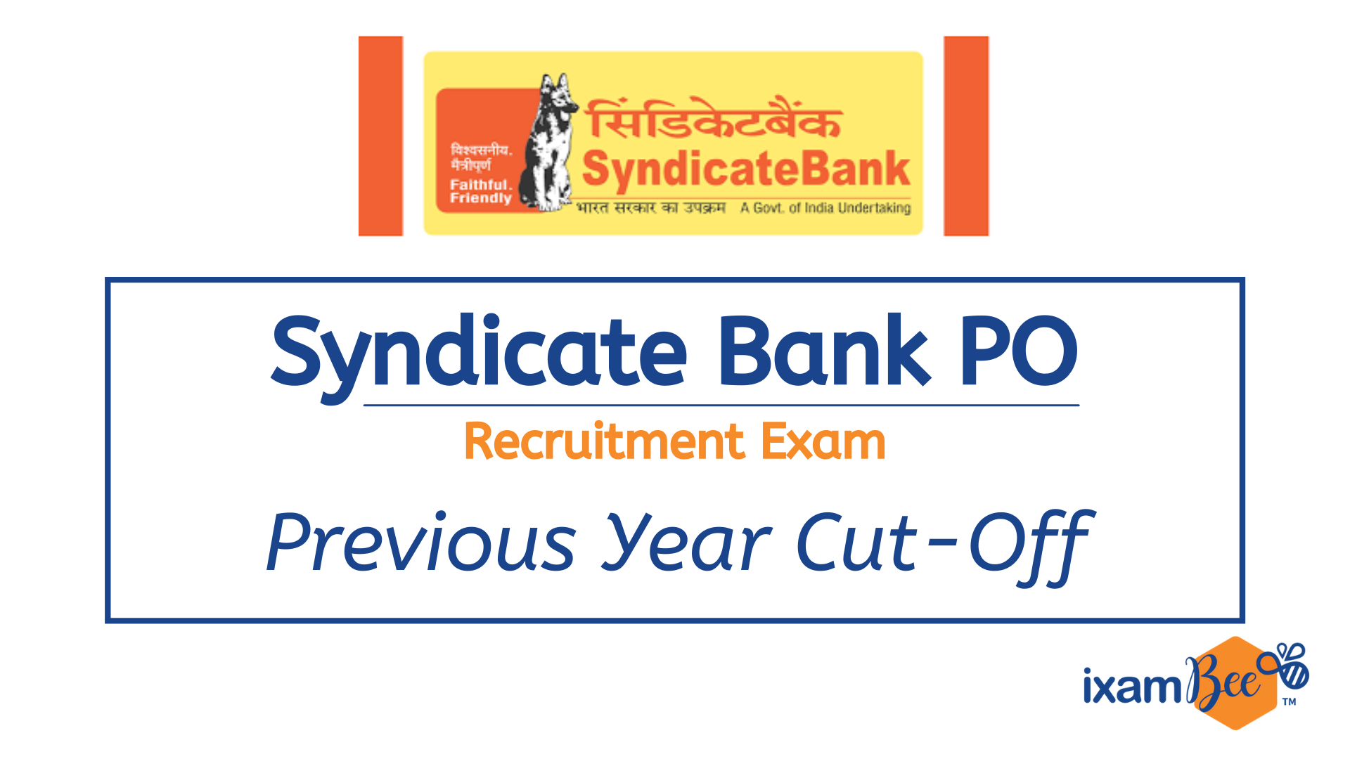 Syndicate Bank PO Recruitment Exam Cut-off